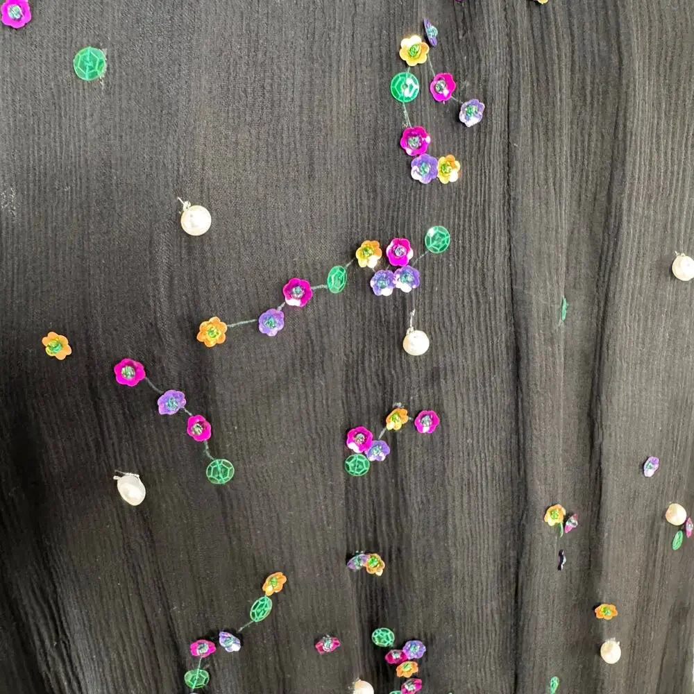 NWT Azeeza Atwood Sequin Dress Black Mini Cocktail Party Vegas LBD Size XS - Picture 4 of 12